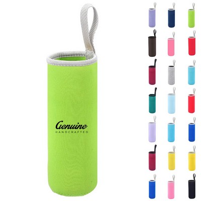 Neoprene Bottle Holder with Strap