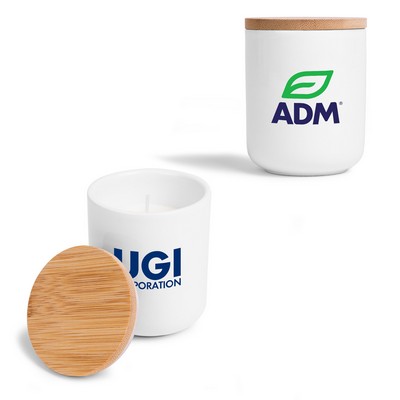 AromaHaven Ceramic Soy Candle