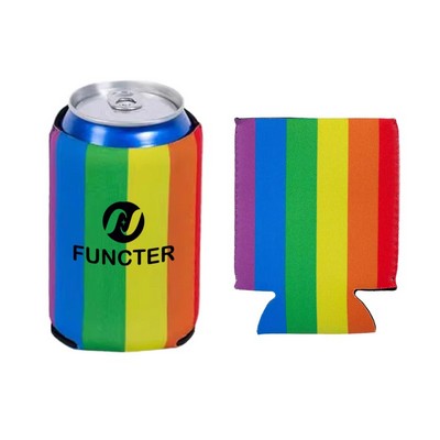 Rainbow Can Cooler Sleeve